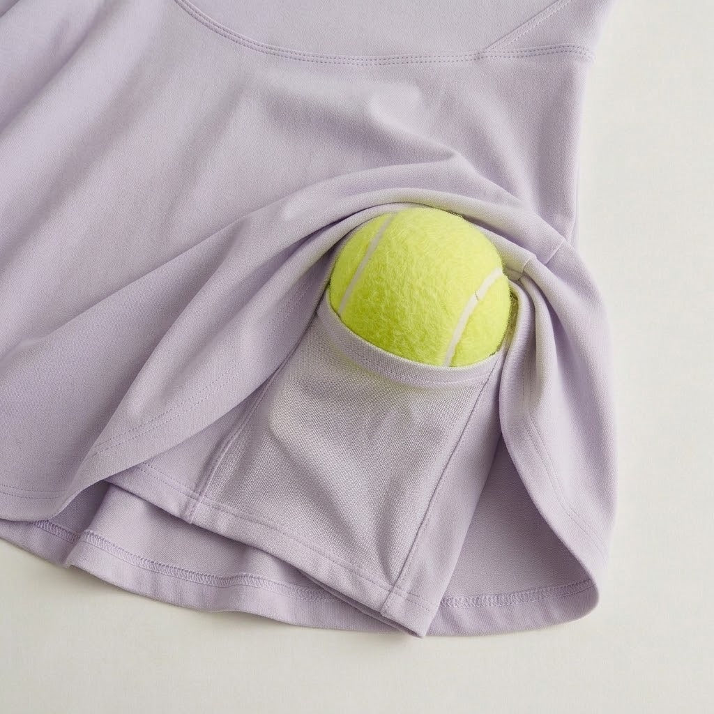 Lavender cross-back sports dress