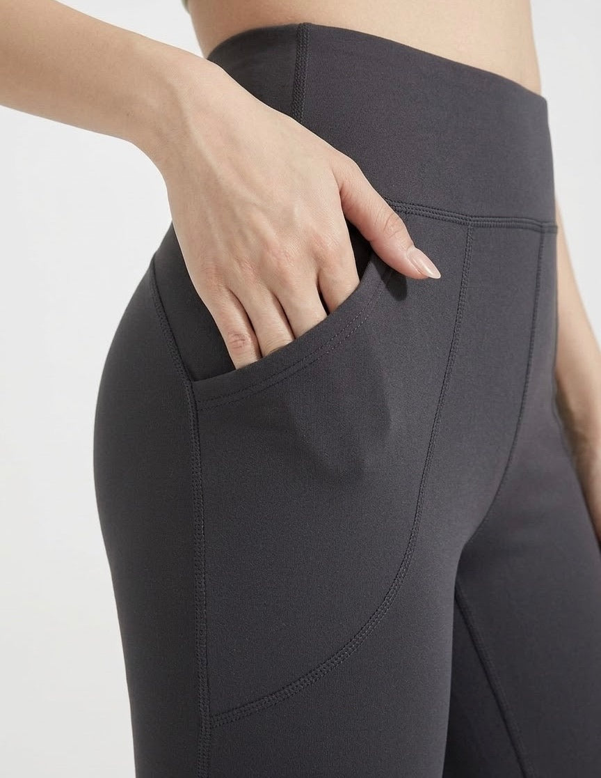Black flare leggings
