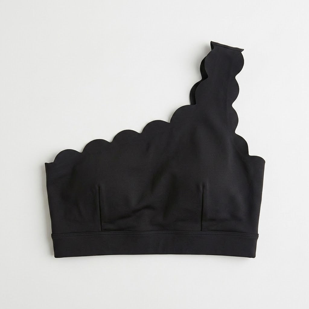 Asymmetric wave sports top