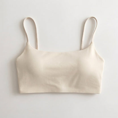Crop top deportivo sujeción media copas