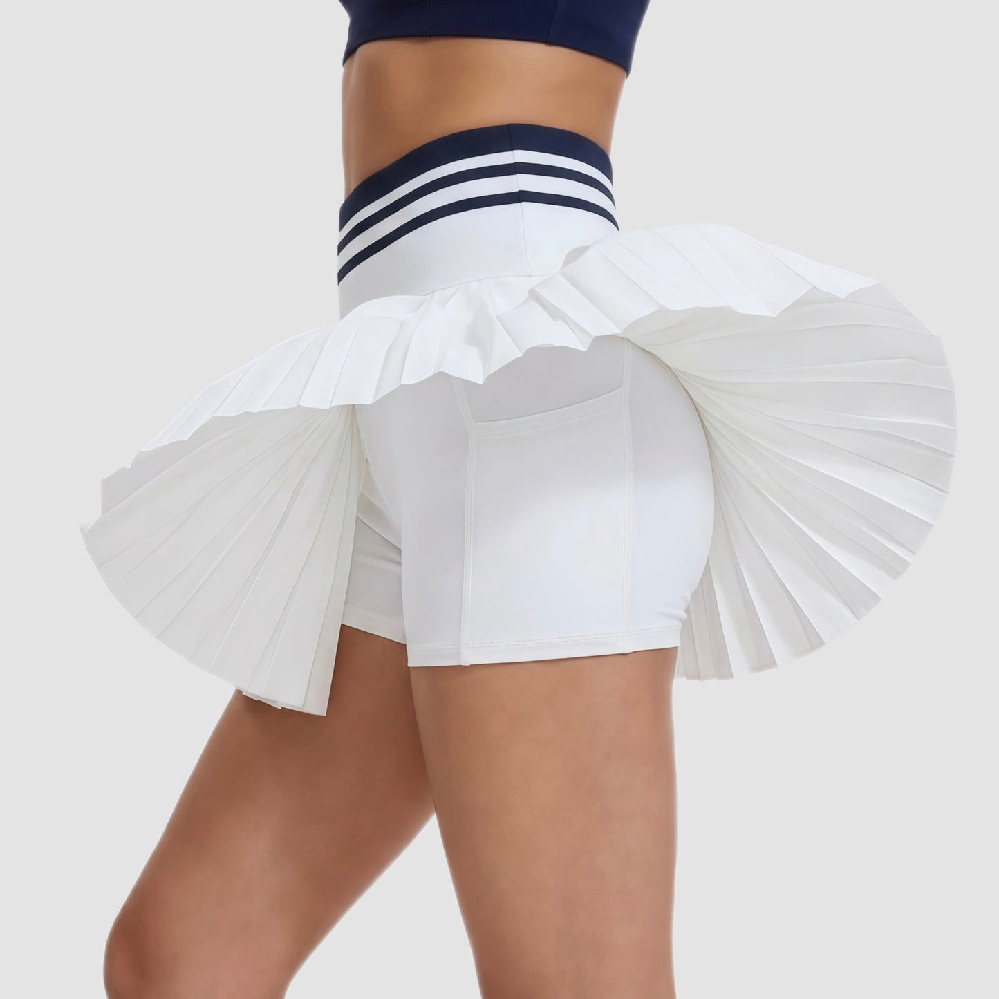 Falda plisada compressive