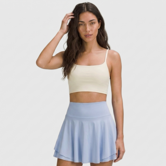 Crop top deportivo sujeción media copas