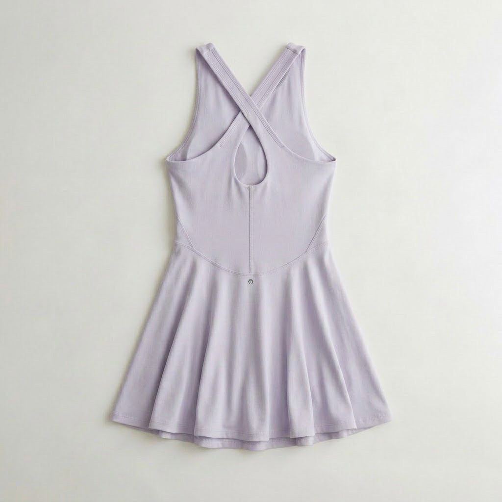 Lavender cross-back sports dress