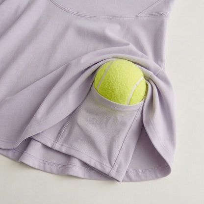 Lavender cross-back sports dress
