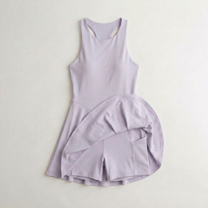 Lavender cross-back sports dress