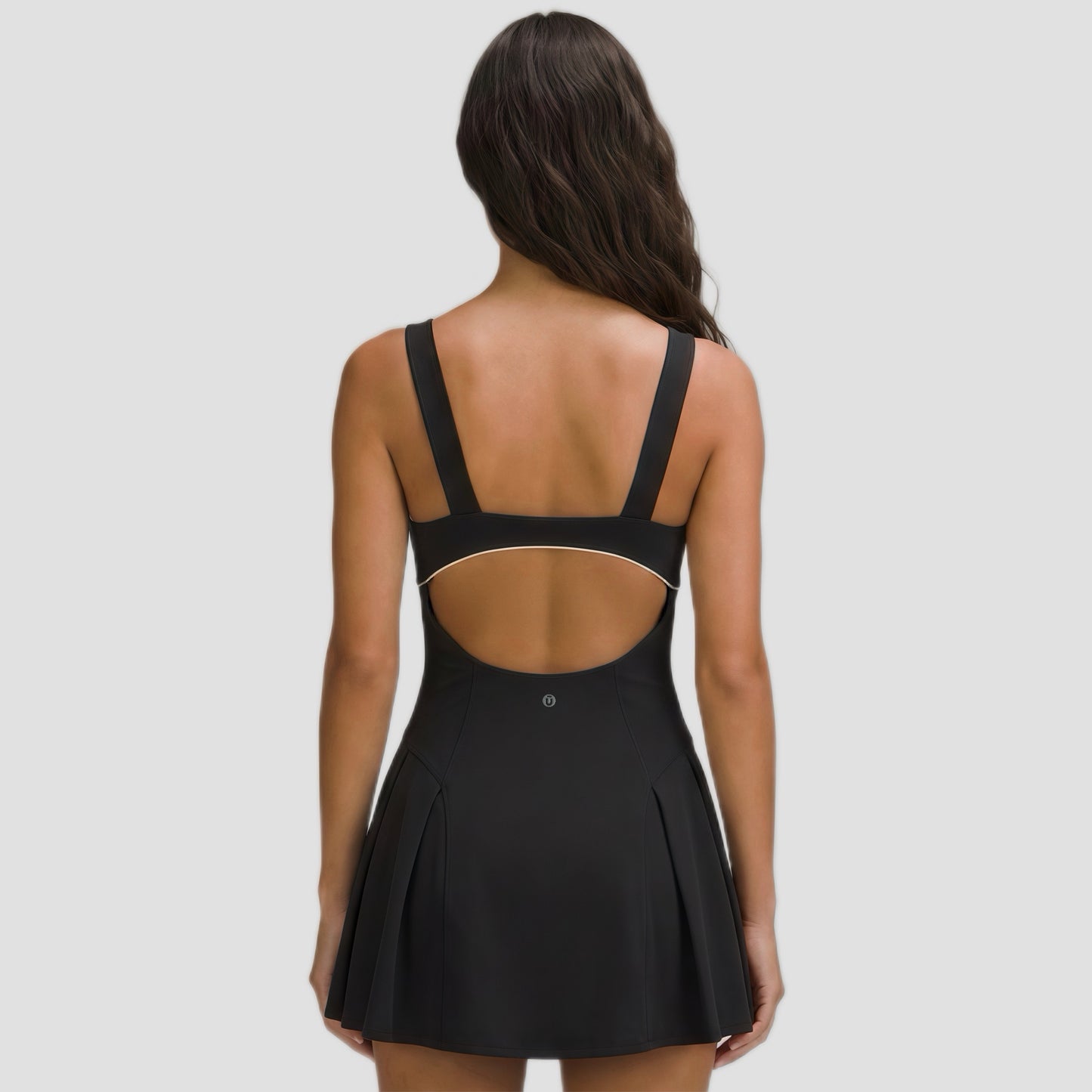 Vestido lazo con abertura en la espalda