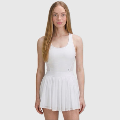 Vestido mini de cuello redondo mesh