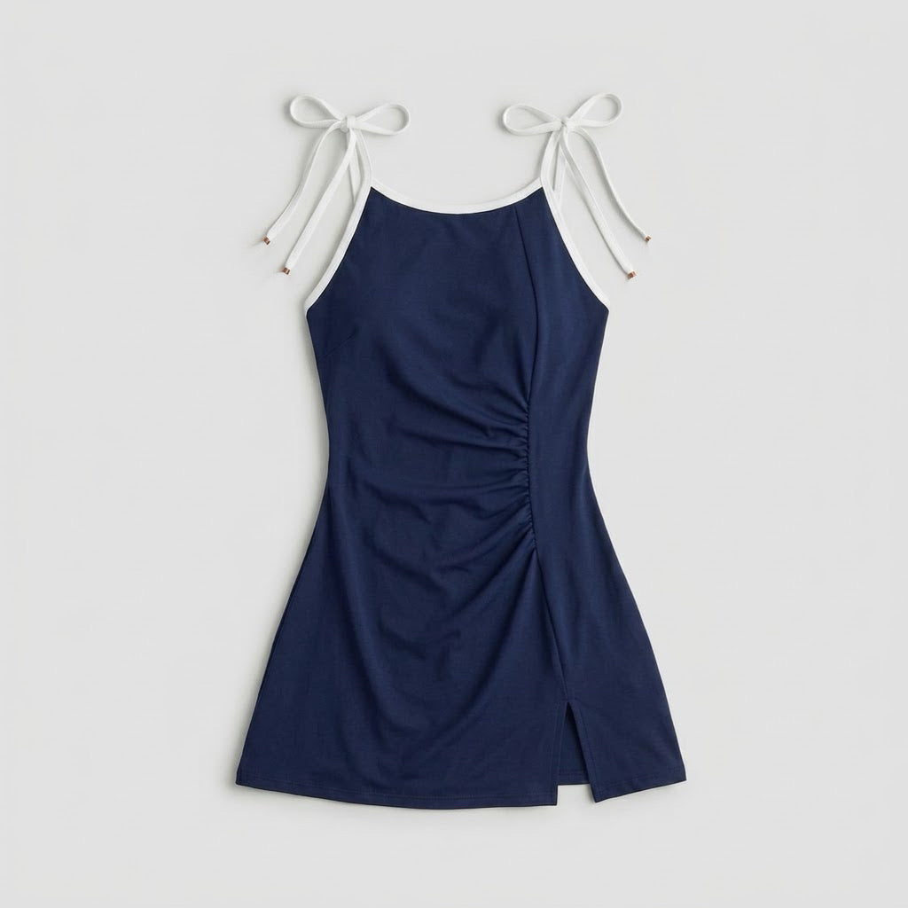 Bow-strap dress