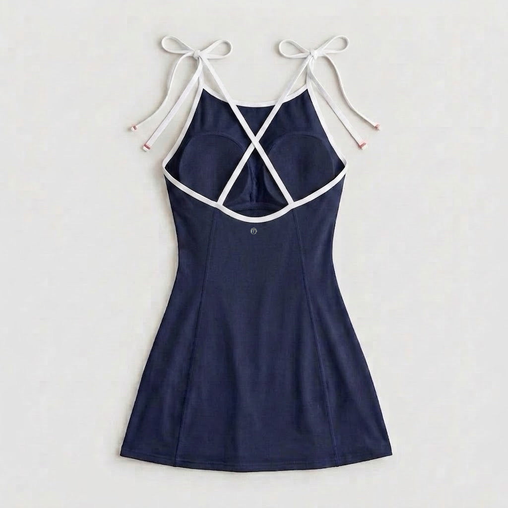 Bow-strap dress