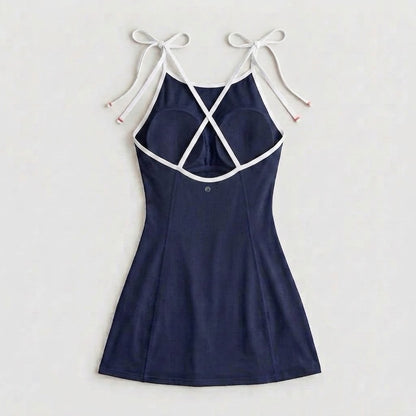 Bow-strap dress