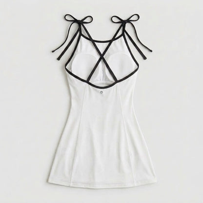 Bow-strap dress