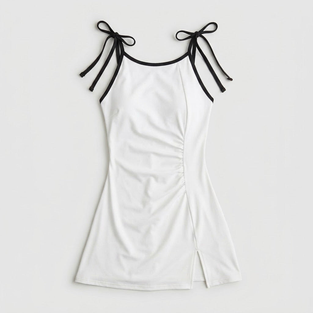 Bow-strap dress