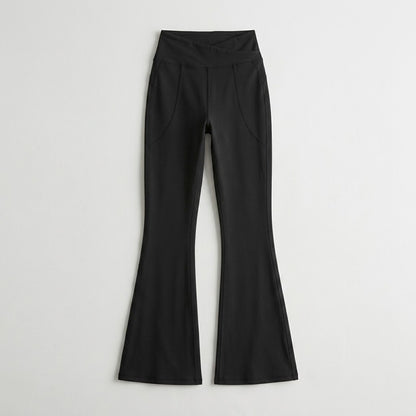 Black flare leggings