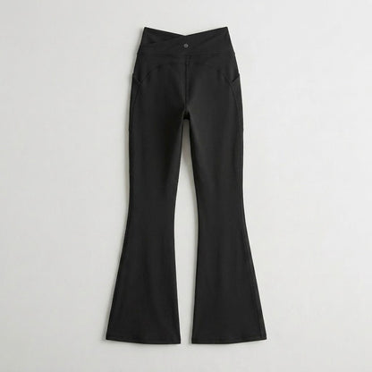 Black flare leggings
