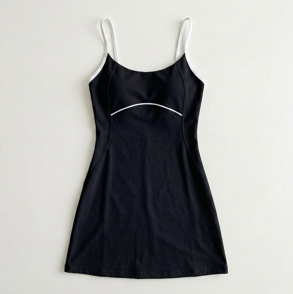 Contrast color dress
