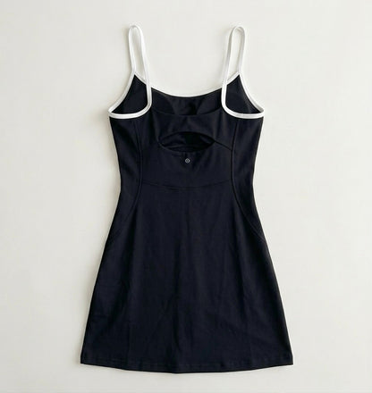 Contrast color dress